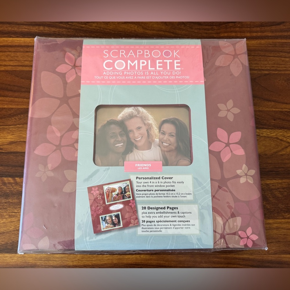 NWT “Scrapbook Complete - Friends” Scrapbook w/ Stickers + 3-D Embellishments